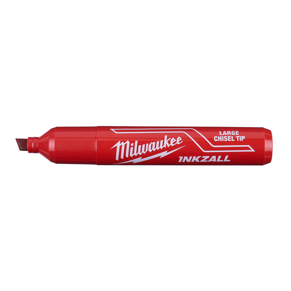 Milwaukee 48-22-3256 INKZALL Large Chisel Tip Red Marker, 12 Pack - 2