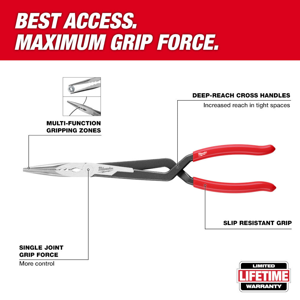 Milwaukee 48-22-6542 2PC Long Reach Pliers Set - 2