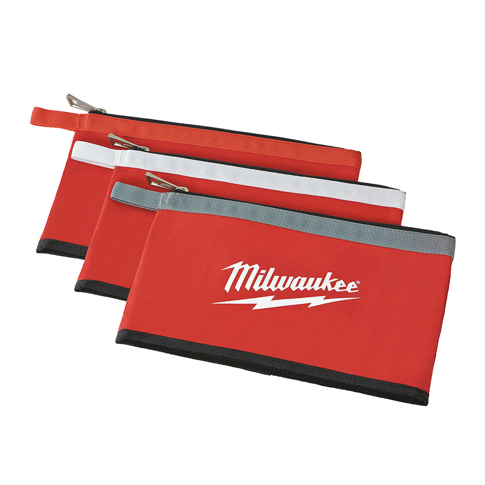 Milwaukee 48-22-8193 3 PK Colored Zippered Pouches