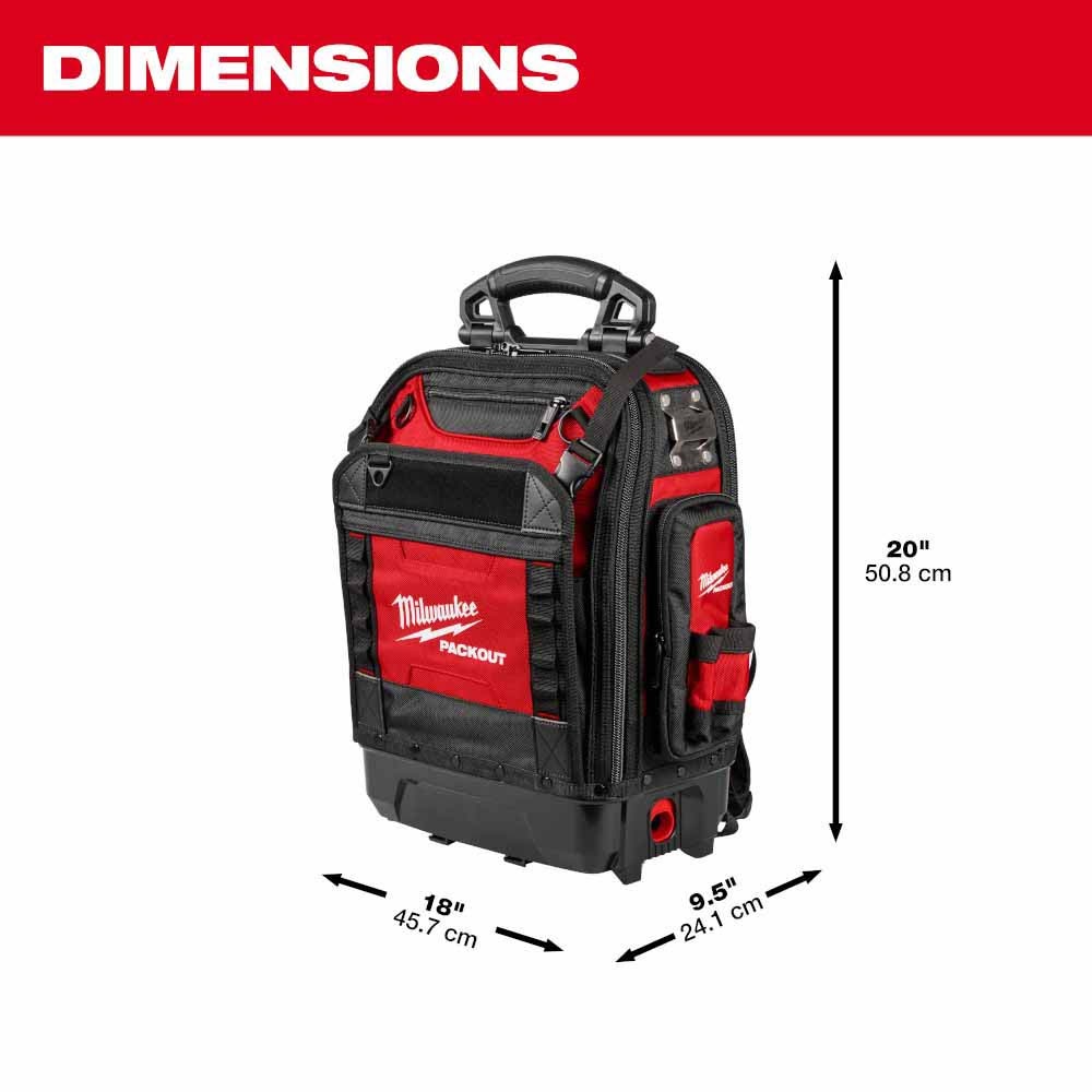 Milwaukee 48-22-8303 PACKOUT Structured Backpack - 3