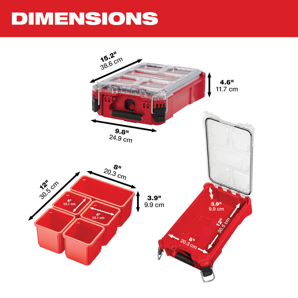 Milwaukee 48-22-8435 PACKOUT Compact Organizer - 3