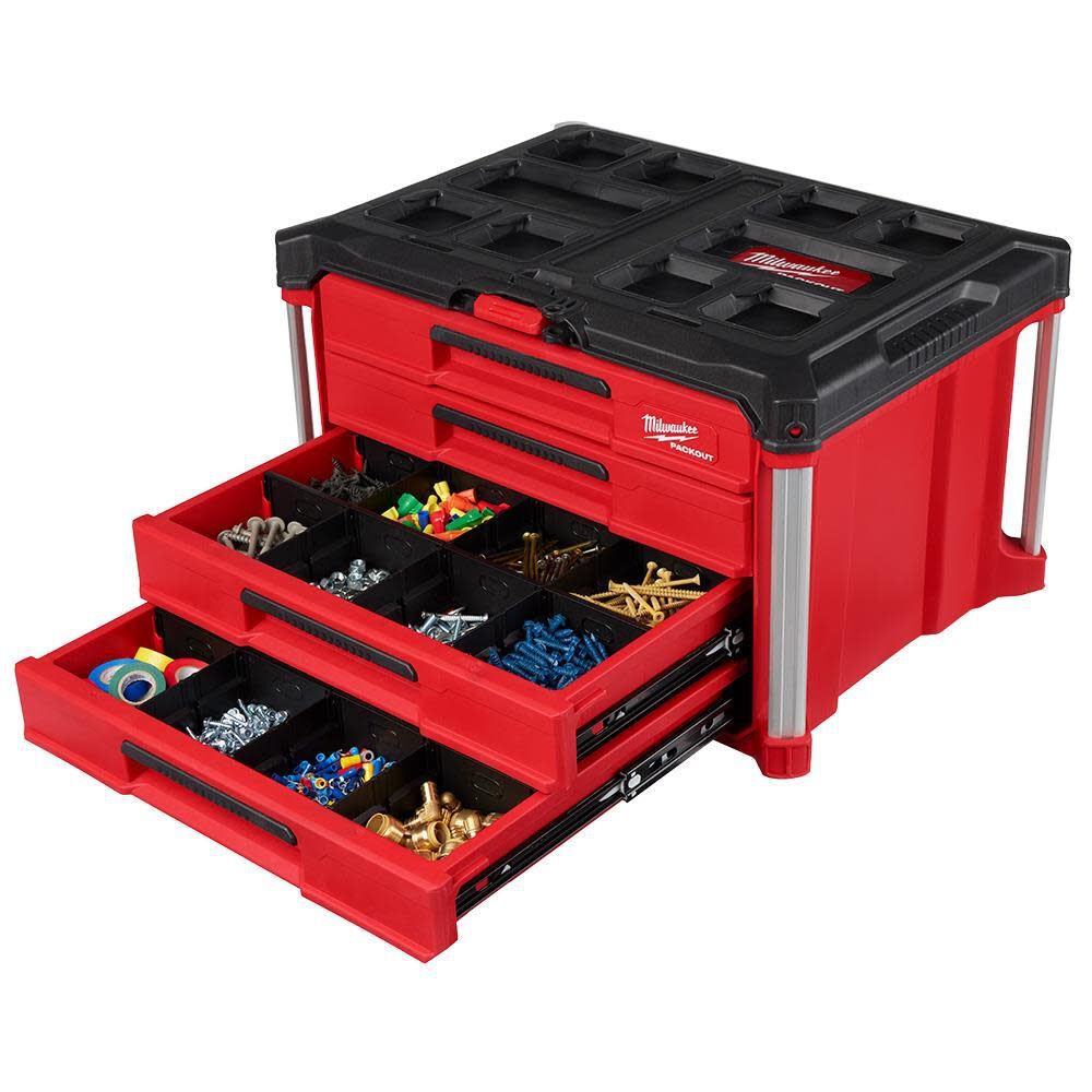 Milwaukee 48-22-8444 PACKOUT 4-Drawer Tool Box - 3