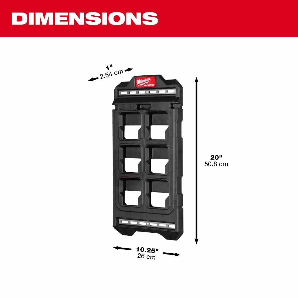 Milwaukee 48-22-8496 PACKOUT Compact Wall Plate - 3