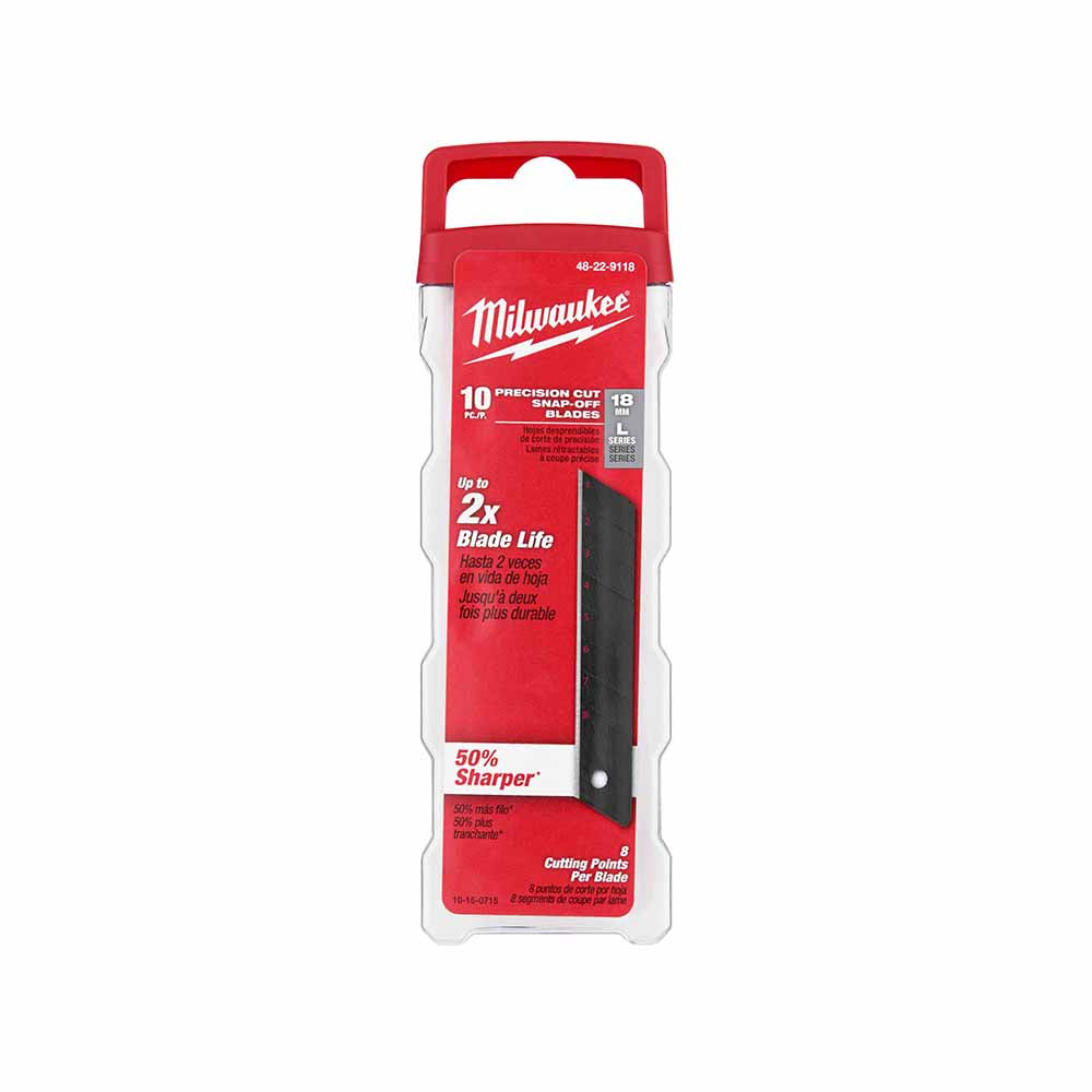 Milwaukee 48-22-9118 18mm Precision Snap Blades (10 PK) - 3