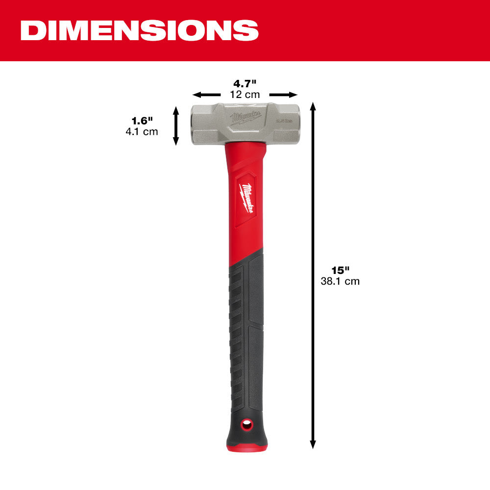 Milwaukee 48-22-9312 2.5lb Fiberglass Engineer Hammer