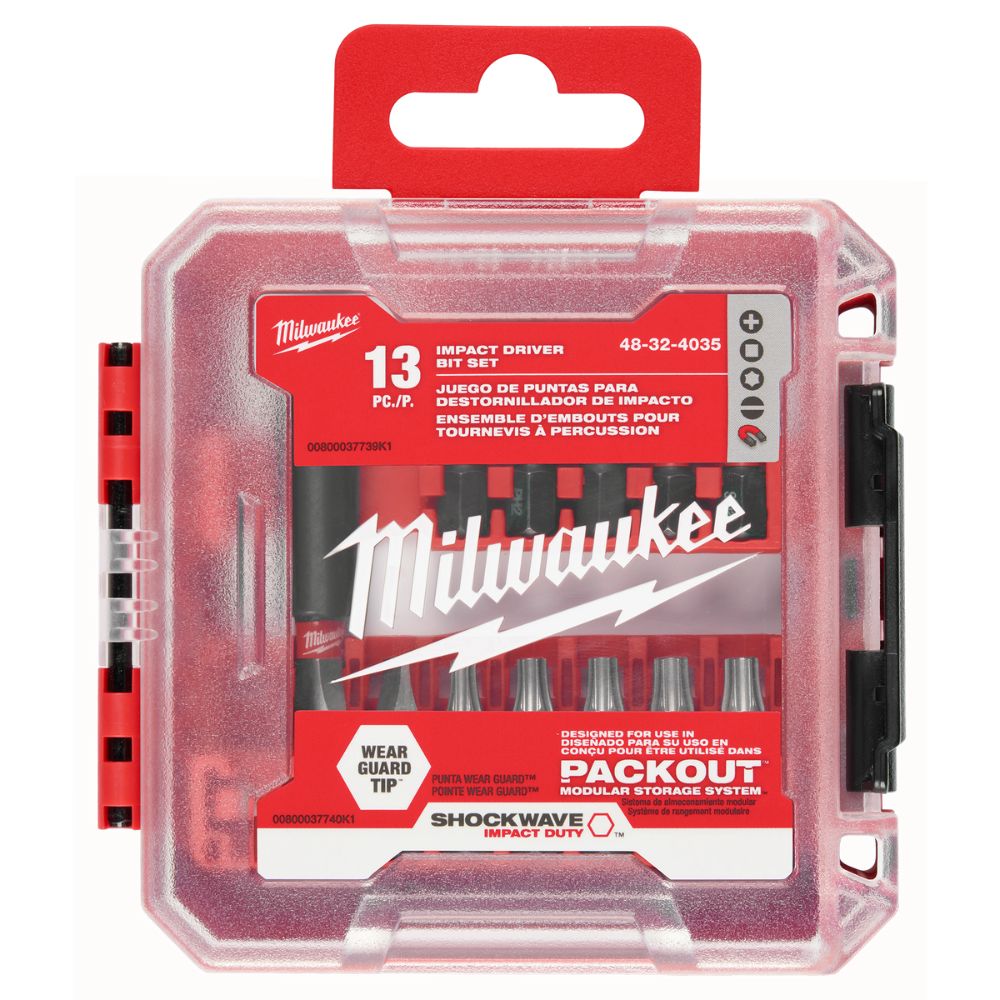 Milwaukee 48-32-4035 Shockwave Impact Duty Driver Bit Set - 13PC - 6