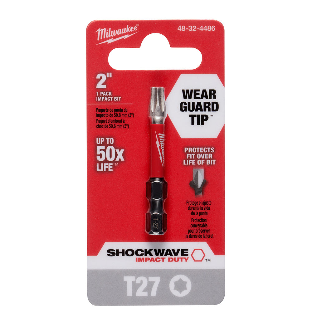 Milwaukee 48-32-4486 SHOCKWAVE 2" T27 Impact Bit - 2