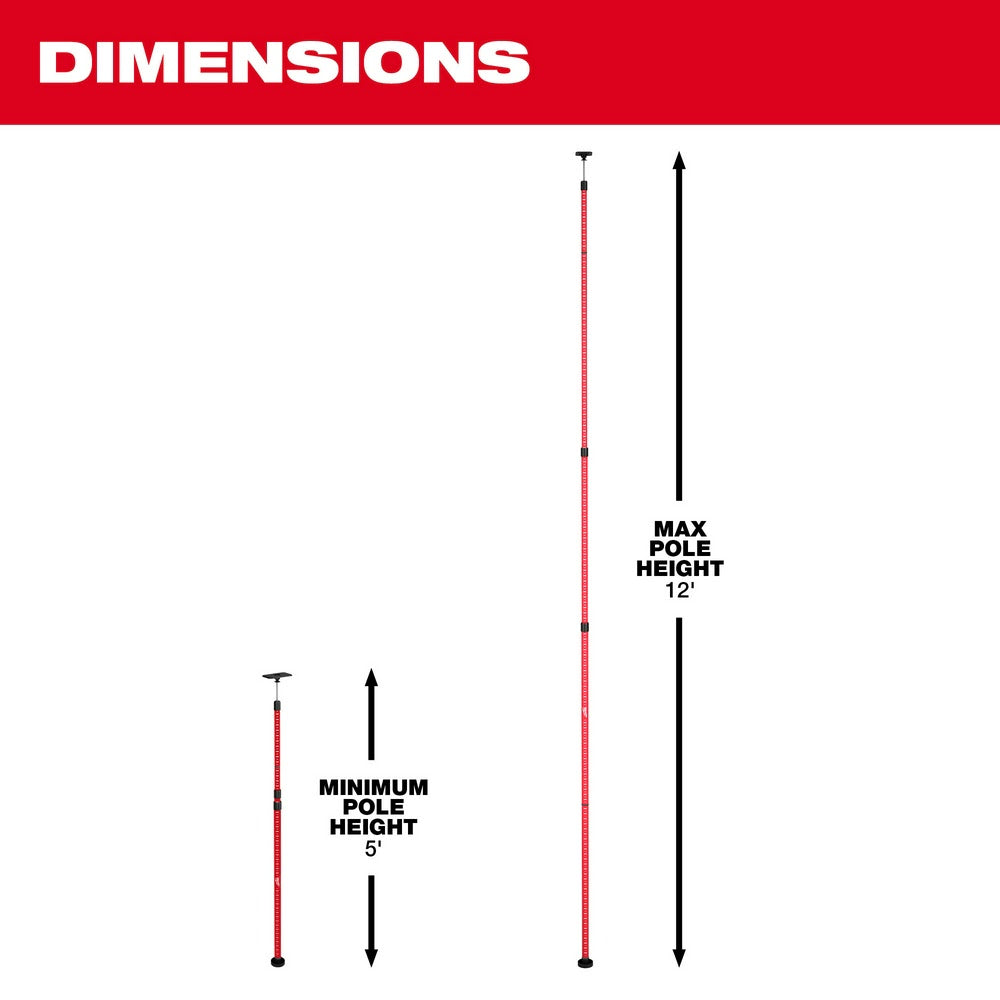 Milwaukee 48-35-1511 Milwaukee 12ft Telescoping Laser Pole - 4