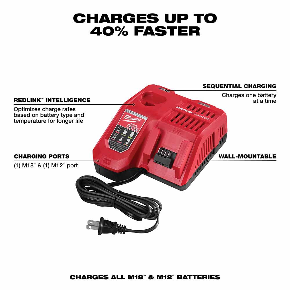 Milwaukee 48-59-1880 M18 REDLITHIUM HIGH OUTPUT XC8.0 Starter Kit - 7