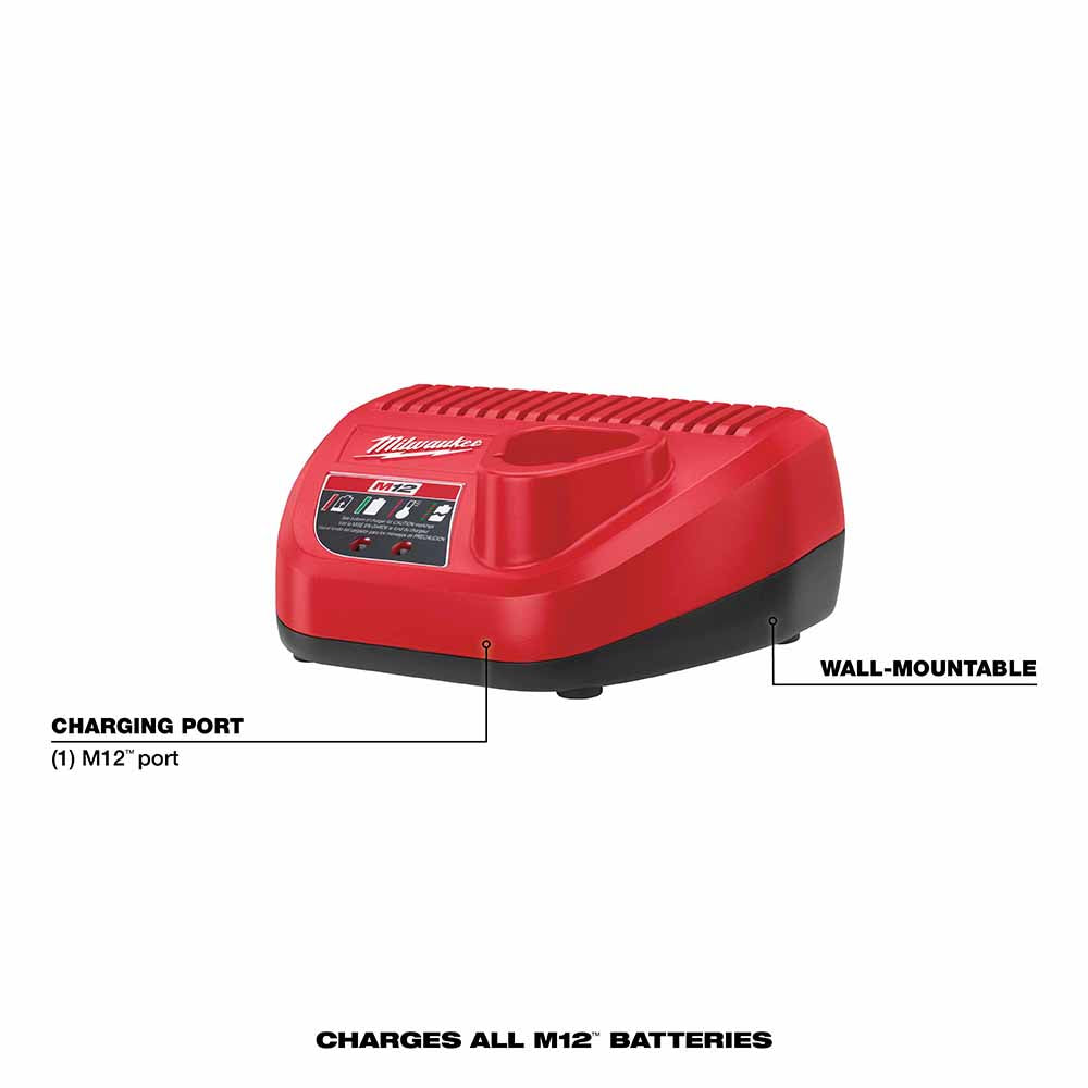 Milwaukee 48-59-2401 M12 Li-Ion Battery Charger - 3