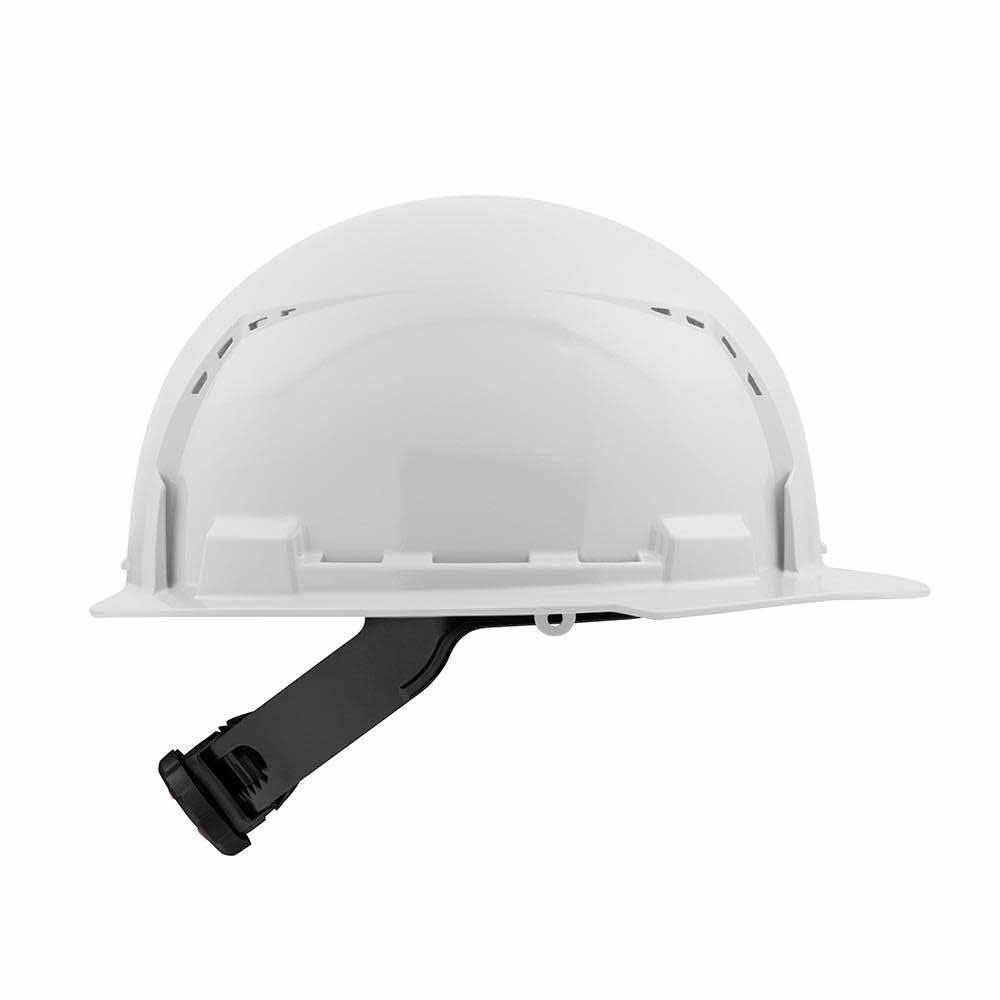 Milwaukee 48-73-1200 White Front Brim Vented Hard Hat with 4PT Ratcheting Suspension - 4