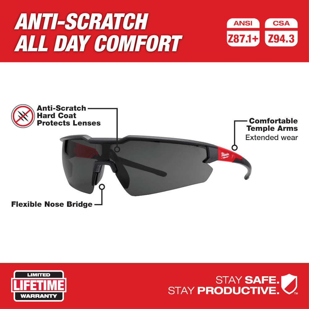 Milwaukee 48-73-2016 Safety Glasses - Tinted Anti-Scratch Lenses - 2