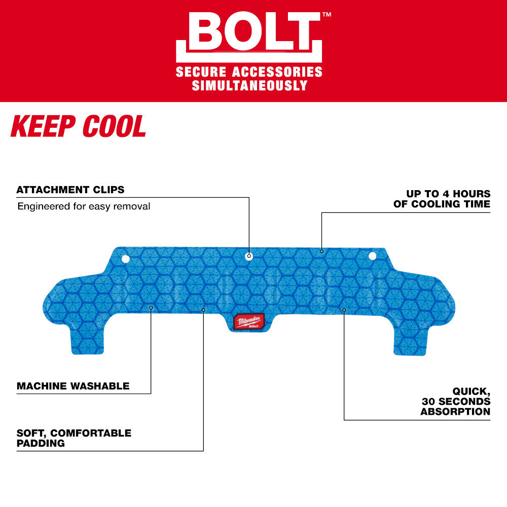 Milwaukee 48-73-4543 BOLT Safety Helmet Cooling Sweat Band - 5