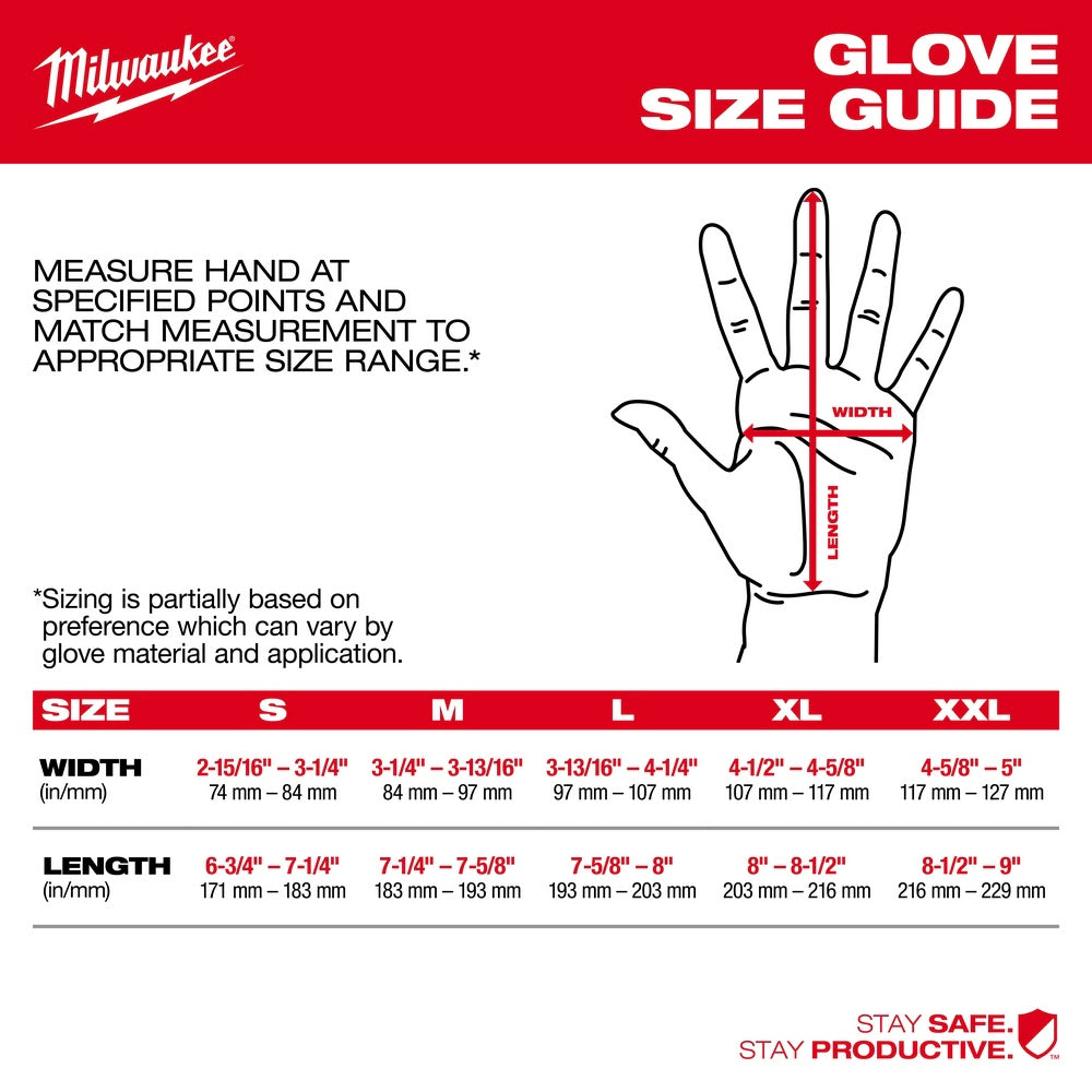 Milwaukee 48-73-7032B 12 Pair Cut Level 9 High-Dexterity Nitrile Dipped Gloves - L - 3