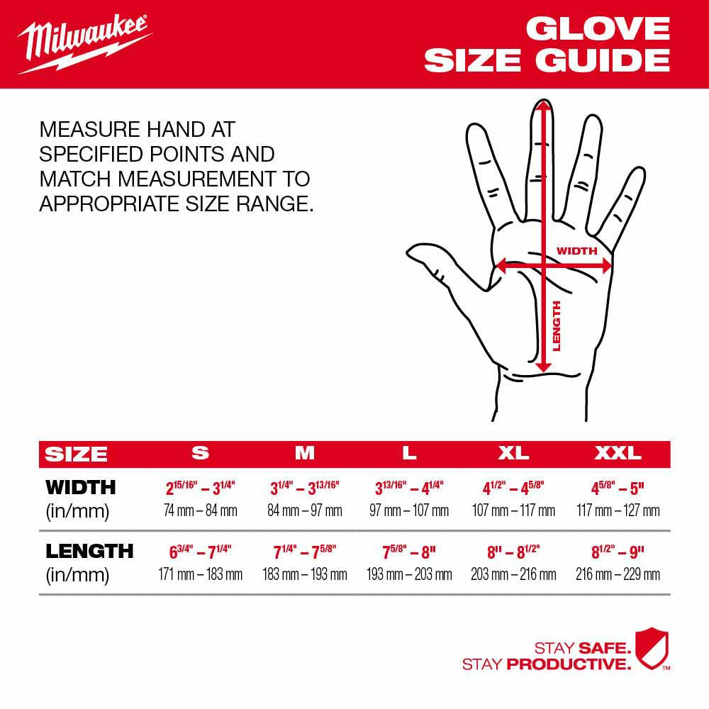 Milwaukee 48-73-8733 High Dexterity A3 Polyurethane Dipped Gloves - Extra Large - 3