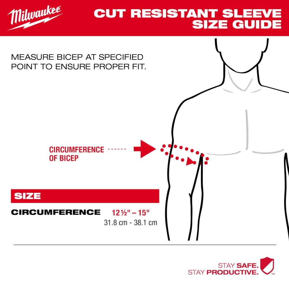 Milwaukee 48-73-9050 16" Cut Level 5 Protective Sleeves - 3