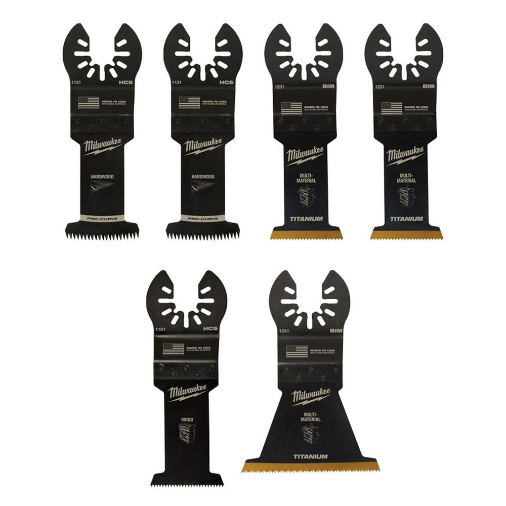 Milwaukee  49-10-9112 Milwaukee® OPEN-LOK™ 6PC MULTI-TOOL BLADE KIT