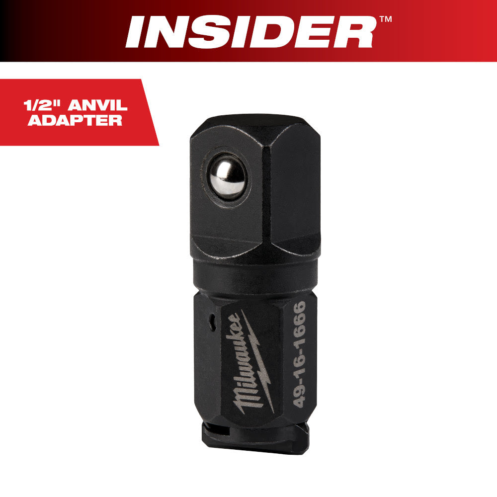 Milwaukee 49-16-1666 INSIDER Box Ratchet 1/2" Anvil Adapter - 3