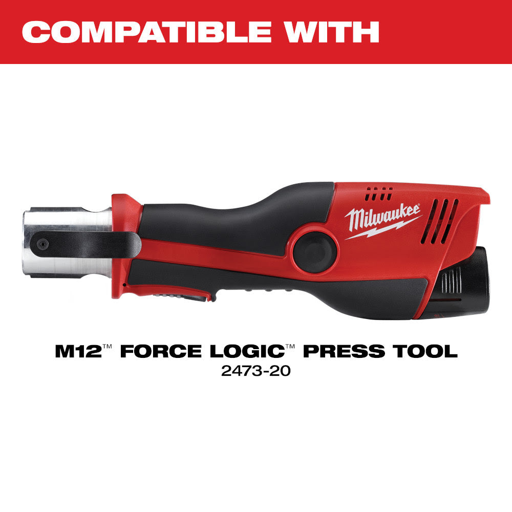 Milwaukee 49-16-2453Z 1/2" ZoomLock MAX Press Jaw for M12 FORCE LOGIC Press Tools