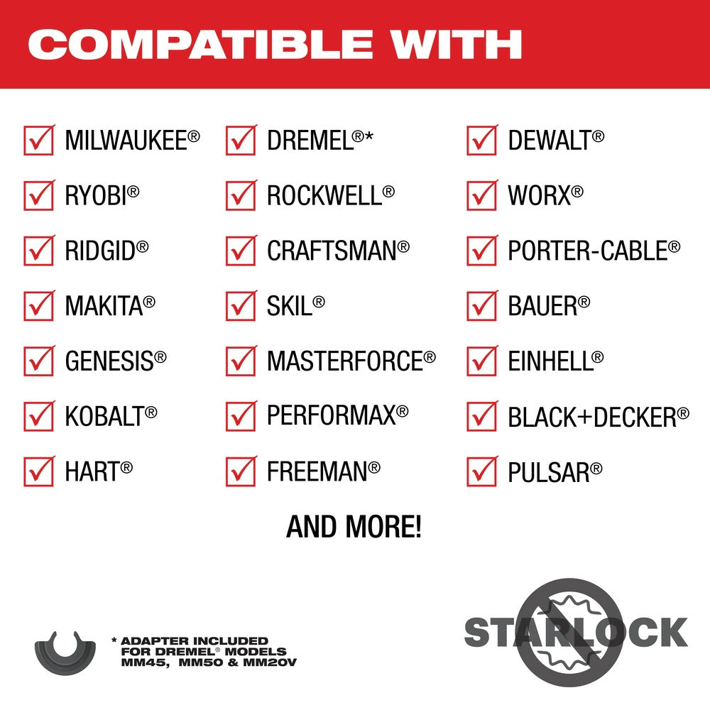 Milwaukee  49-25-1521 Milwaukee® OPEN-LOK™ 1-3/8" TITANIUM ENHANCED CARBIDE TEETH MULTI-MATERIAL BLADE 1PK - 12