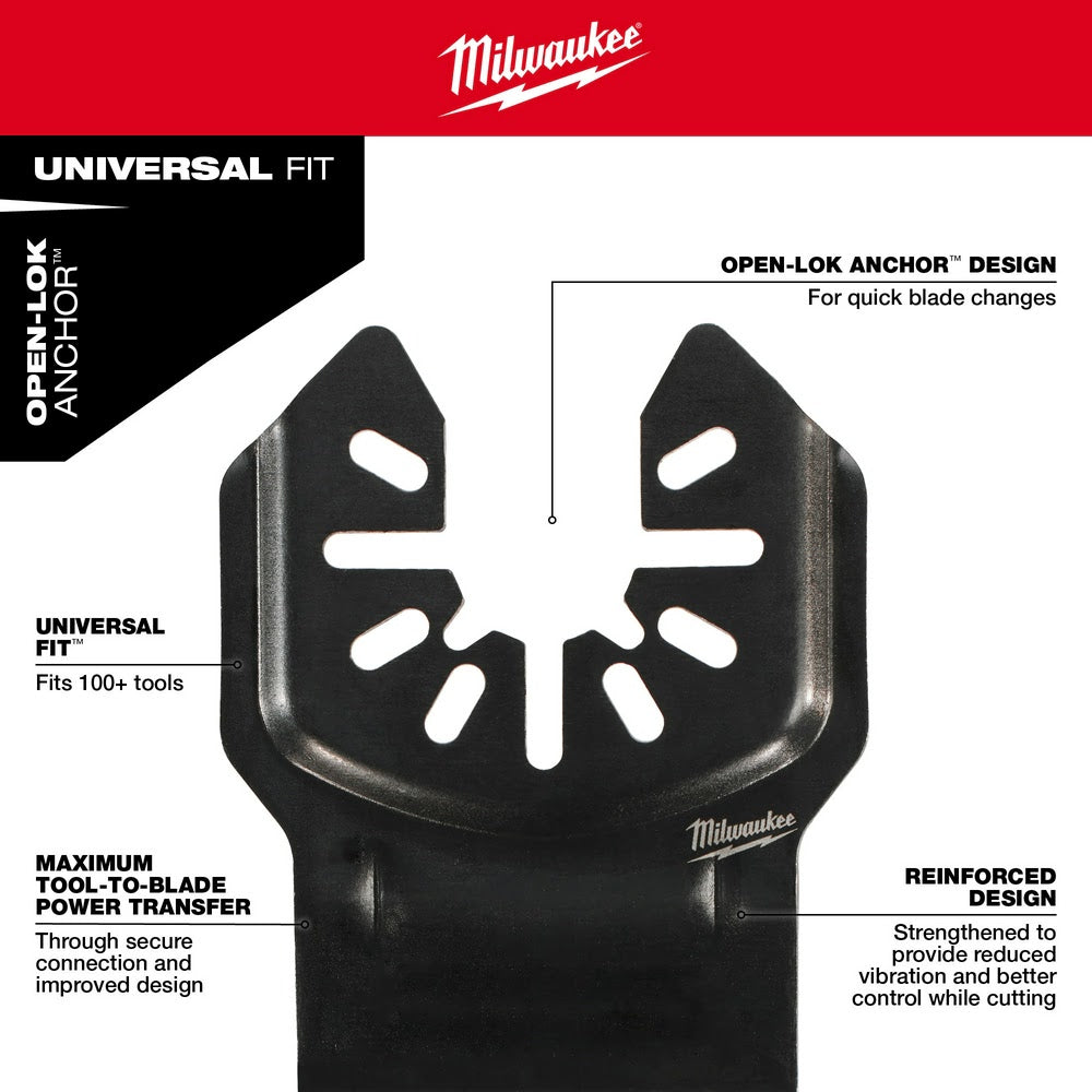 Milwaukee 49-25-1561 NITRUS CARBIDE Extreme Metal Universal Fit OPEN-LOK Multi-Tool Blade 1PK