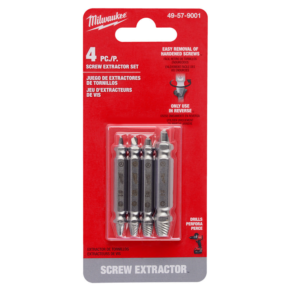 Milwaukee 49-57-9001 M2 Steel Screw Extractor Set 4PC - 10