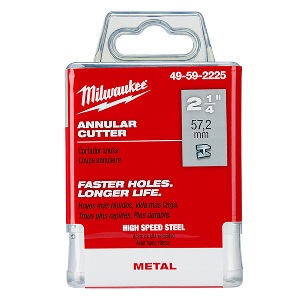 Milwaukee 49-59-2225 2-1/4" HSS Annular Cutter 2" Depth - 2