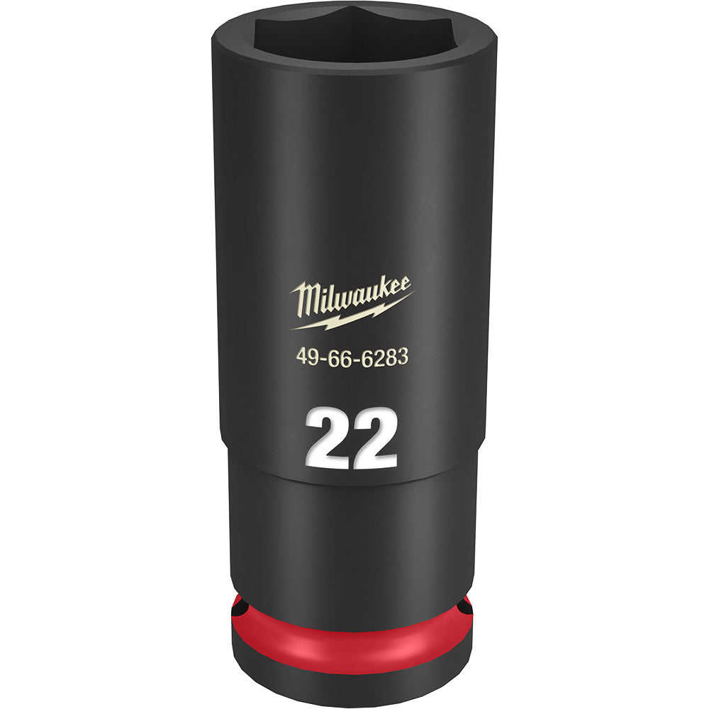 Milwaukee 49-66-6283 SHOCKWAVE Impact Duty™  1/2"Drive 22MM Deep 6 Point Socket