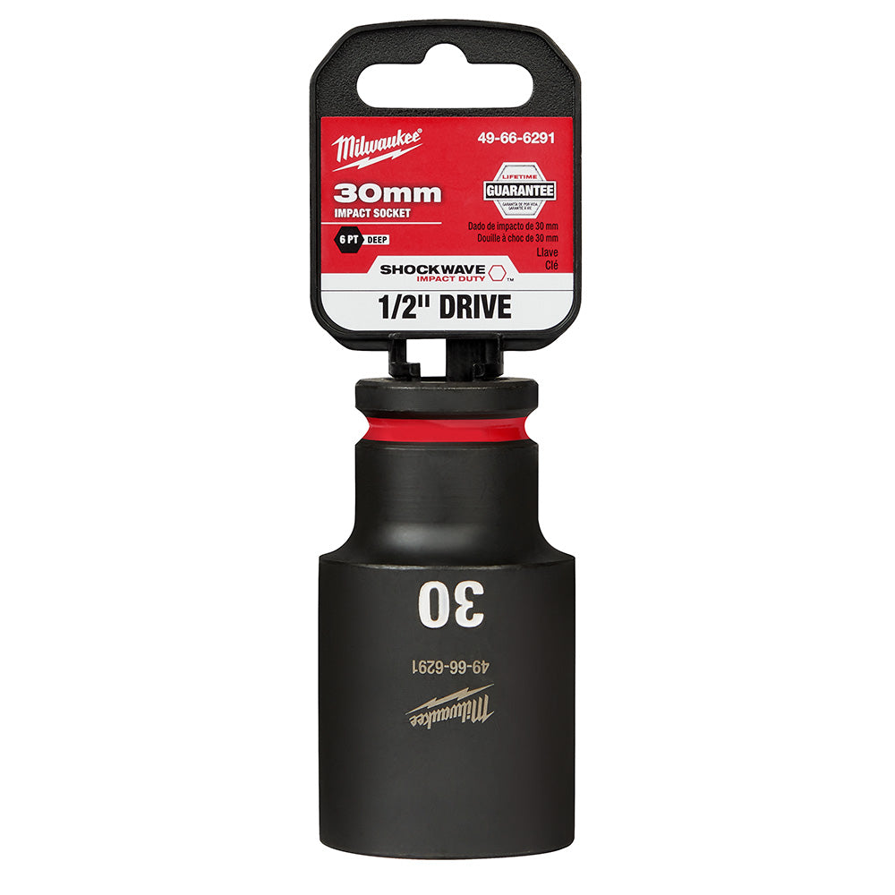 Milwaukee 49-66-6291 SHOCKWAVE Impact Duty™  1/2"Drive 30MM Deep 6 Point Socket