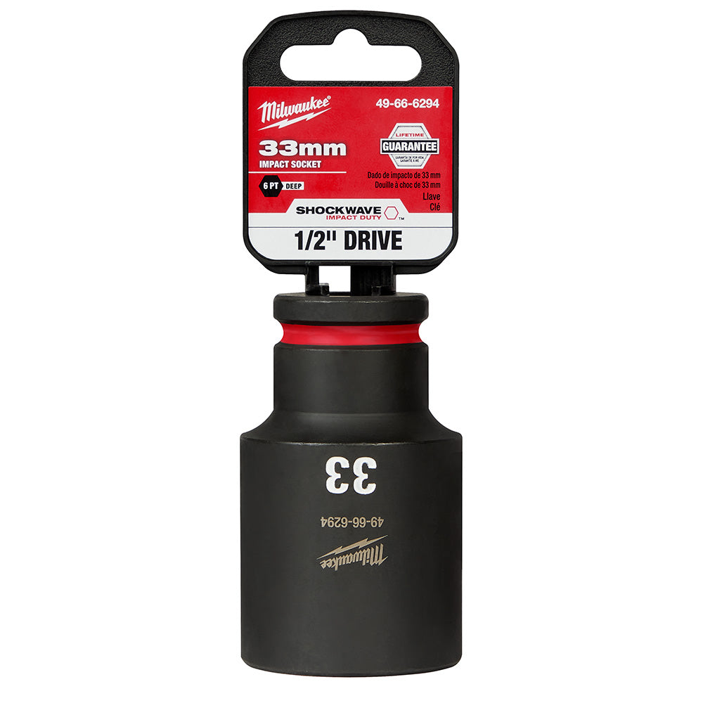 Milwaukee 49-66-6294 SHOCKWAVE Impact Duty™  1/2"Drive 33MM Deep 6 Point Socket - 2