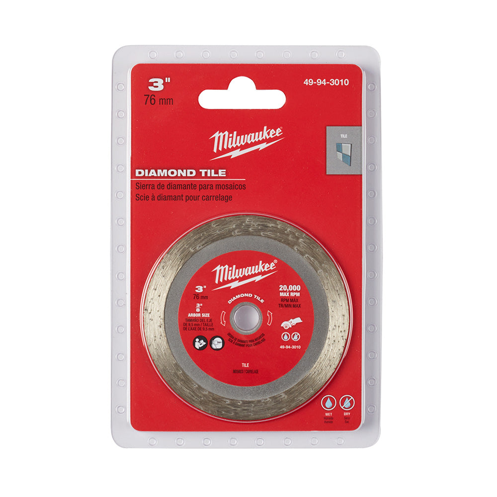 Milwaukee 49-94-3010 3" Diamond Tile Blade - 2