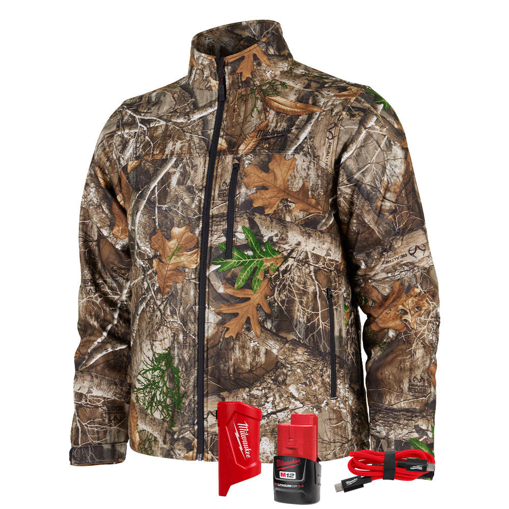 Milwaukee M101C-21 M12 Heated Camo Quietshell Jacket with (1) 3.0 Ah Battery and Charger - 2