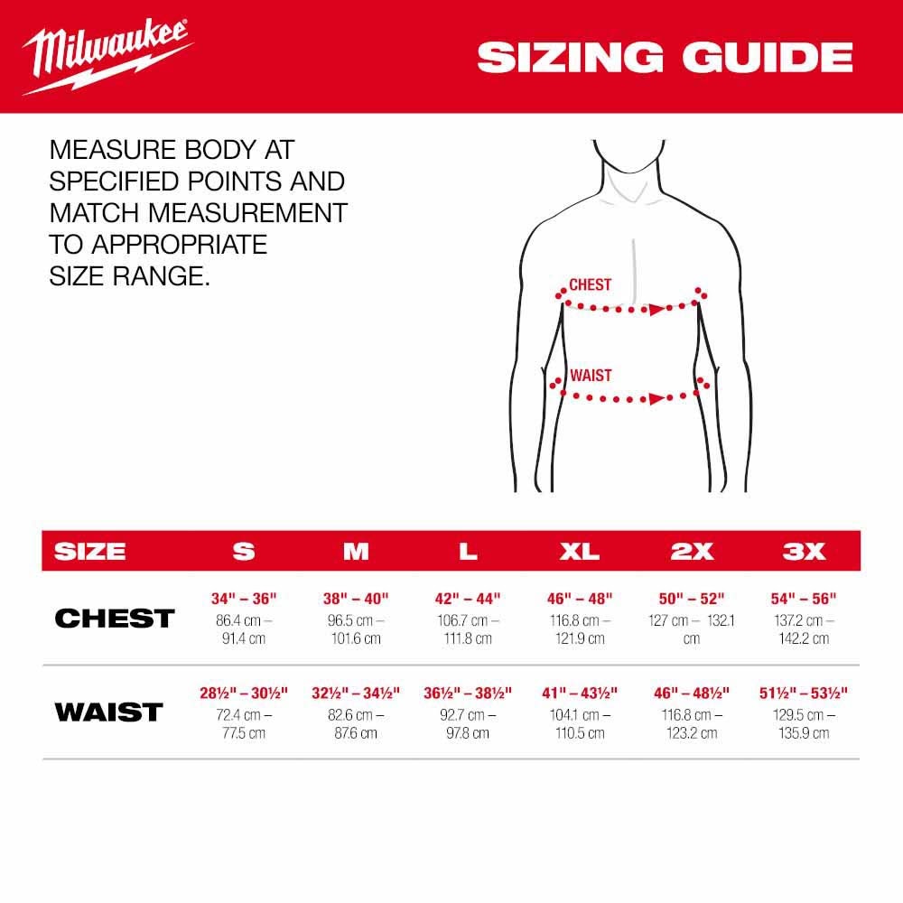 Milwaukee M102B-21 M12 Heated Black Axis Jacket with (1) 3.0 Ah Battery and Charger - 6