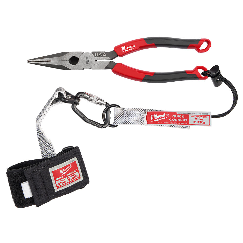 Milwaukee MT555 8" Long Nose Comfort Grip Pliers (USA) - 10