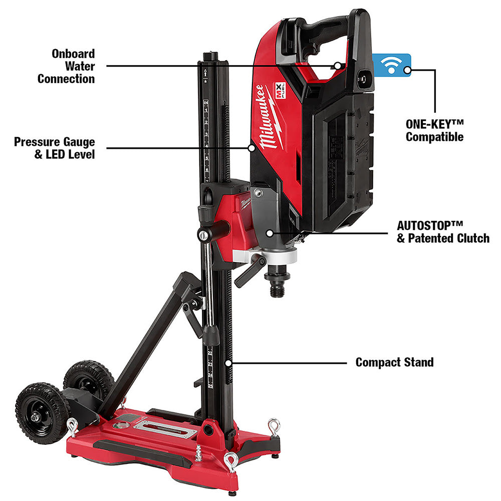 Milwaukee MXF301-2CXS MX FUEL™ Handheld Core Drill Kit w/ Stand - 13