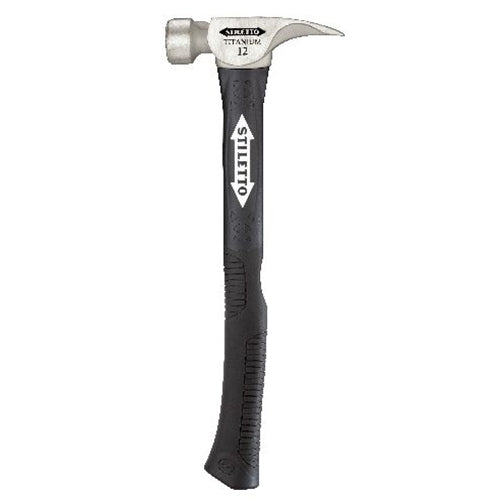 Stiletto TI12MCF 12 oz Milled Hammer Curved With Fiberglass Handle