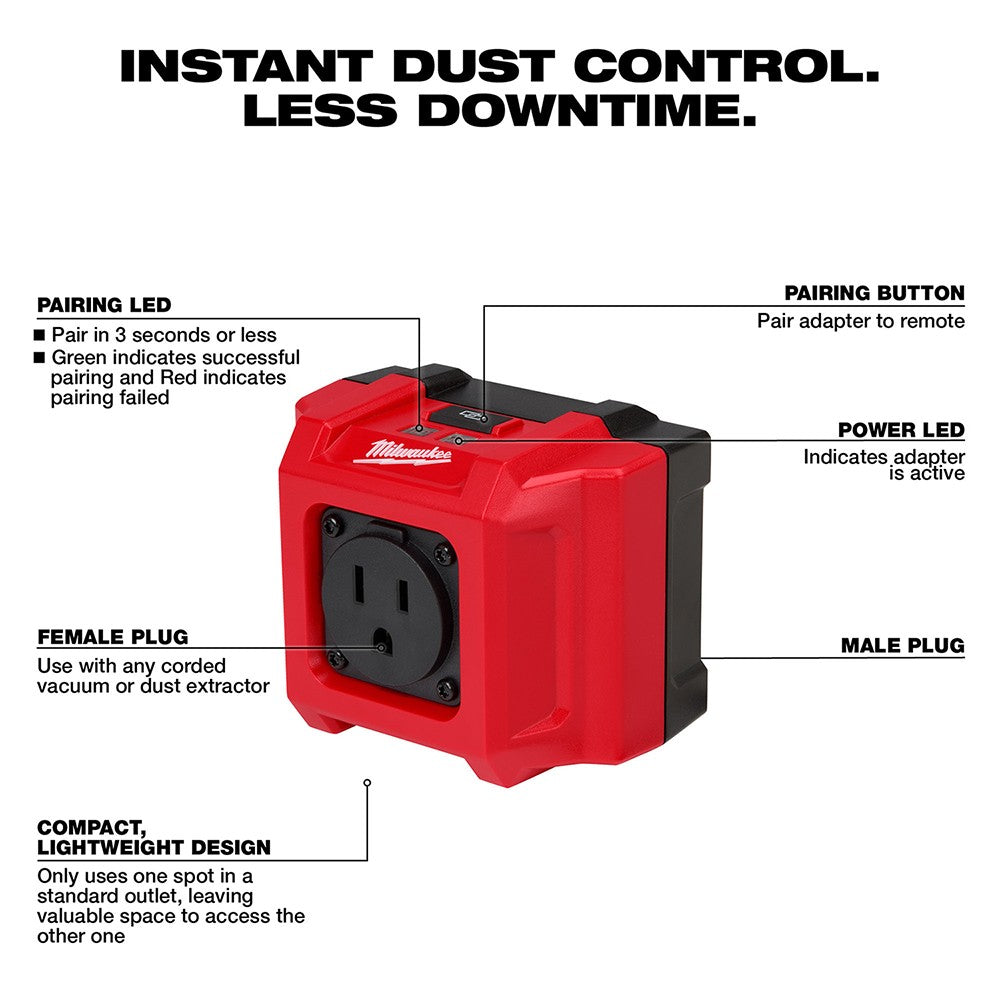 110V Wireless Remote Control for Dust Collector Starter Outlet