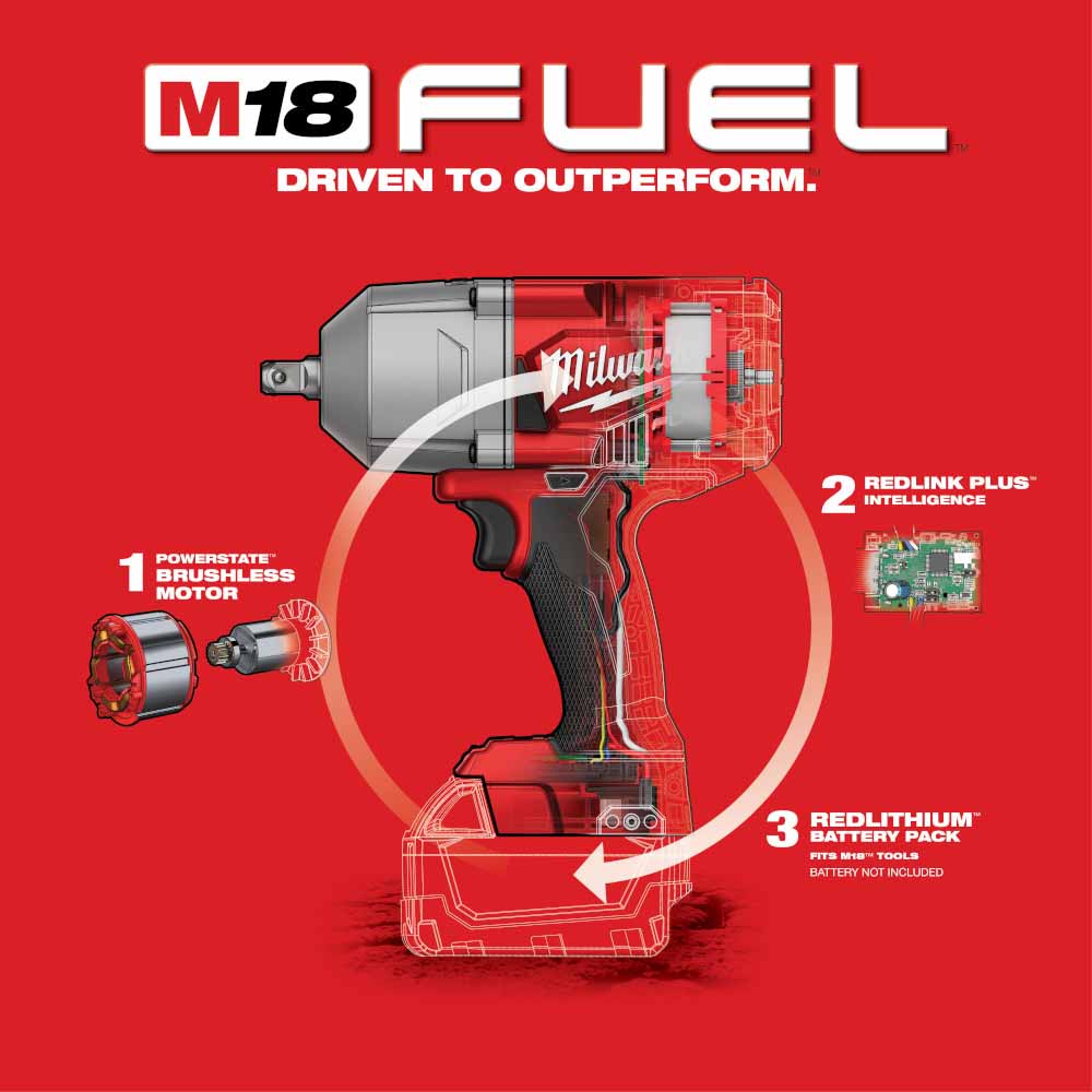Milwaukee M18 FUEL High Torque Impact Wrench Protective Tool Boot, Model#  49-16-2766