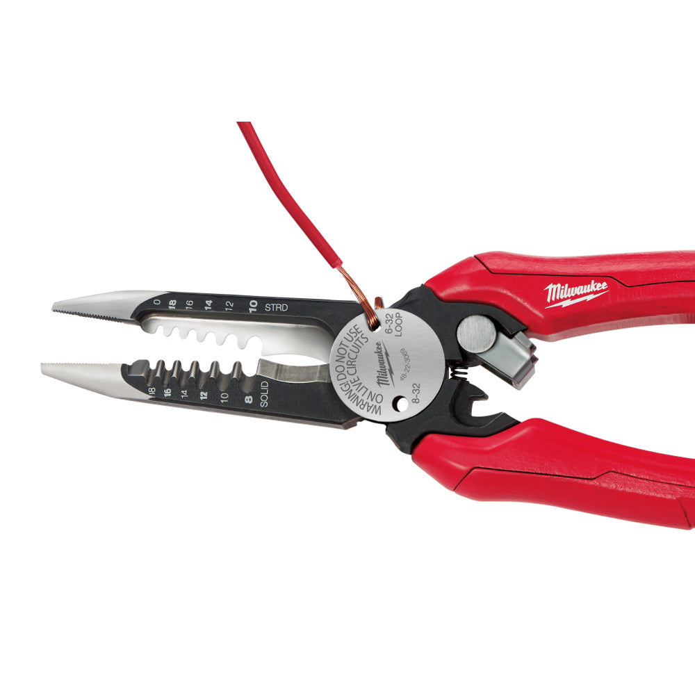 6-in-1 Electrical Installation Pliers 12 and 14 AWG-Tethered