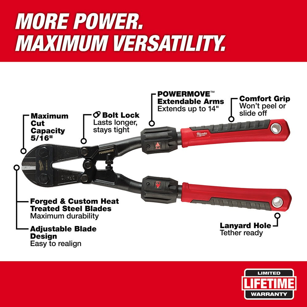 Milwaukee 14 in. Bolt Cutter With 5/16 in. Max Cut Capacity 48-22-4014 -  The Home Depot