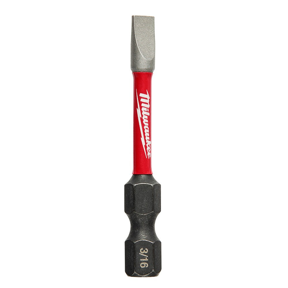 Milwaukee 48-32-4157 SHOCKWAVE™ 2" Impact Slotted 3/16" Power Bits (25 Pack)